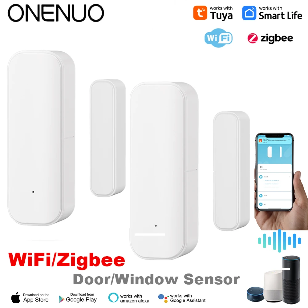 Home Security Battery - Tuya WiFi Zigbee Pencere Kapı Sensörü