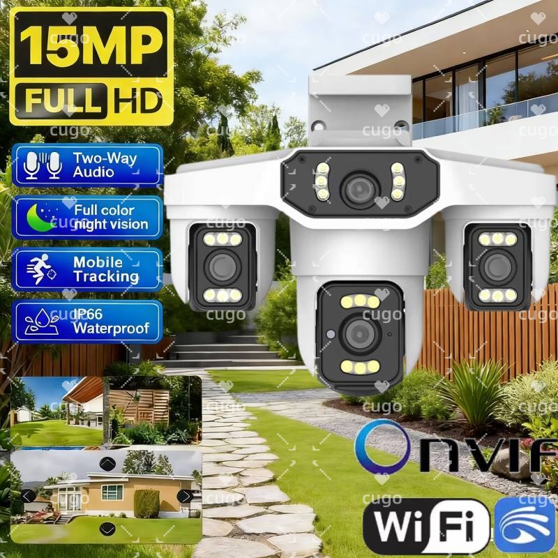 Home Security Police - 15MP 8K Wifi IP Kamera Üç