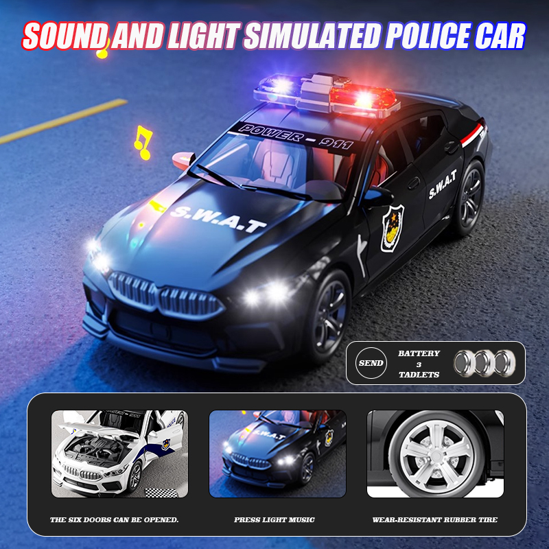 Home Security Police - 1:32 Simülasyon BMW M8 Polis Arabası