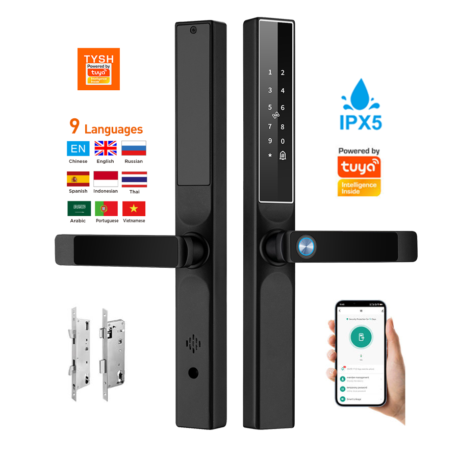 Home Security Battery - Tuya Uygulaması Parmak İzi Kapı Kilidi
