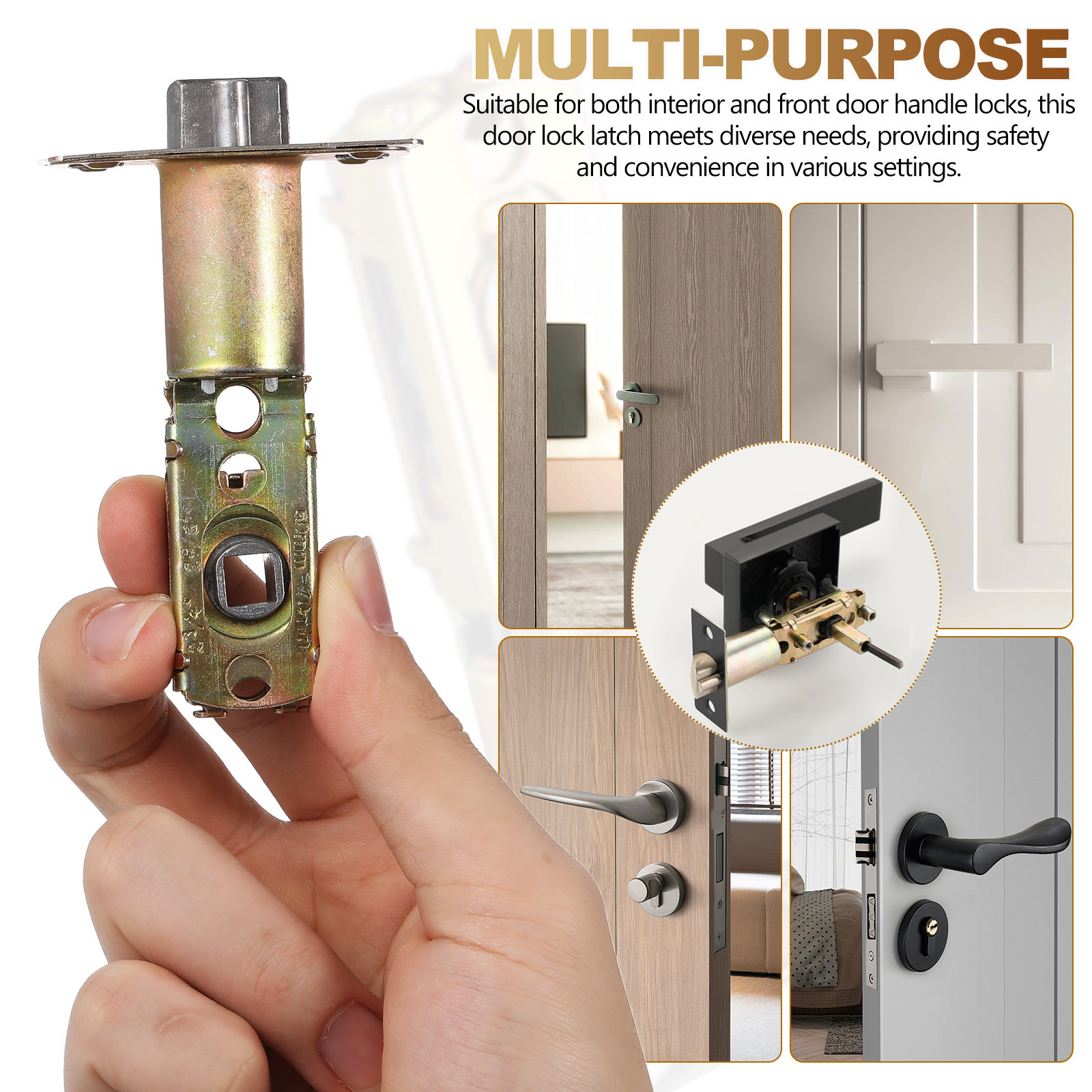 Home Security Tapo - Ayarlanabilir Kapı Mandalı Donanımı Evrensel Kilit