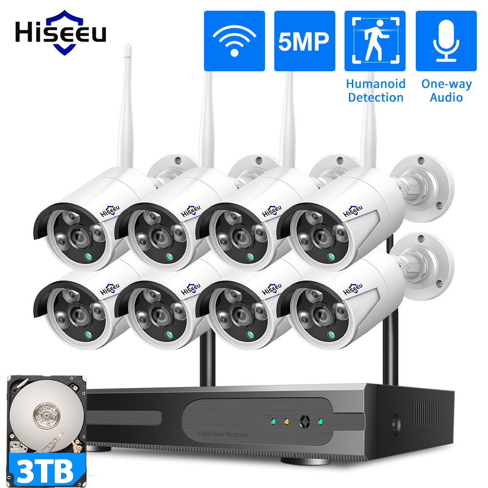 Home Security Premium - Hiseeu 3/5/8MP WiFi CCTV Kamera Güvenlik