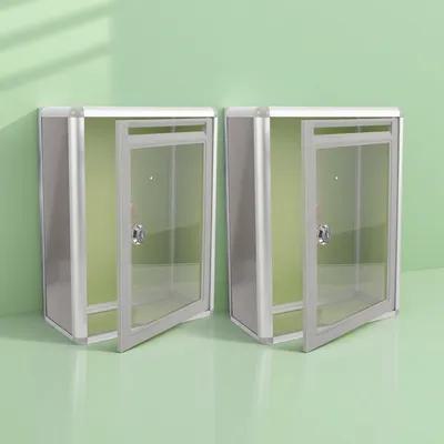 Home Security Box - 2 Adet Şeffaf Posta Kutusu Metal