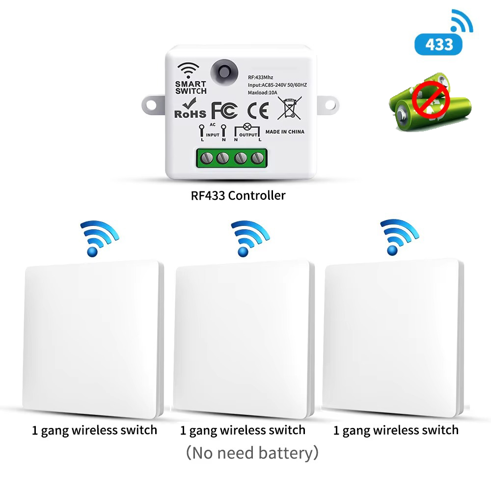 Home Security Battery - RF433 Kendi Kendine Güç Veren Kablosuz