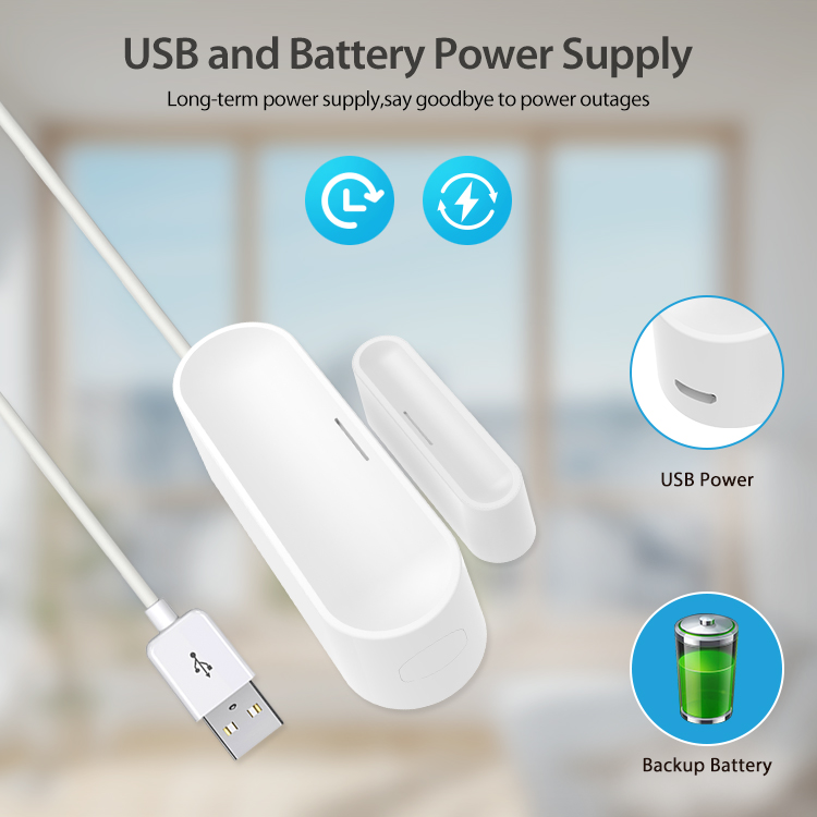 Home Security Battery - Tuya Akıllı Kapı Pencere Sensörü, Ev