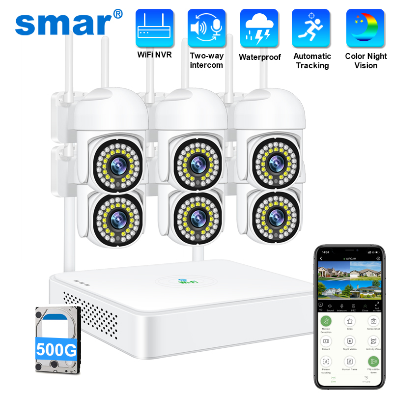 Home Security Deals - Smar 3MP Kablosuz CCTV Güvenlik Kamera
