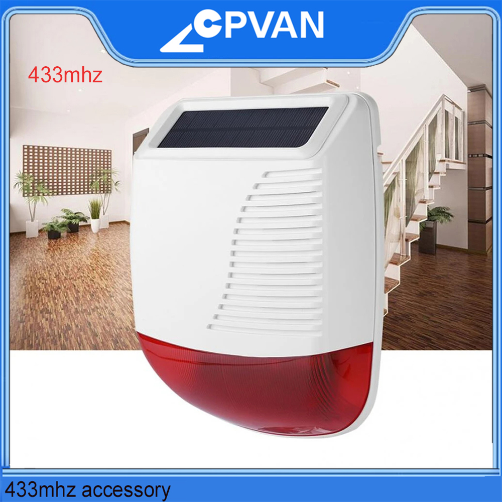 Home Security Deals - CPVAN Açık Kablosuz Siren 110dB Ses