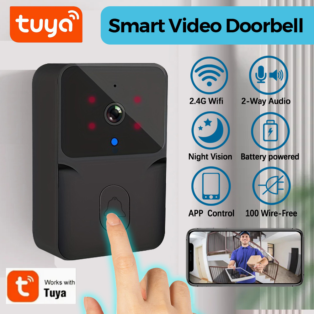 Home Security Premium - Tuya Kablosuz Akıllı Görüntülü Kapı Zili,
