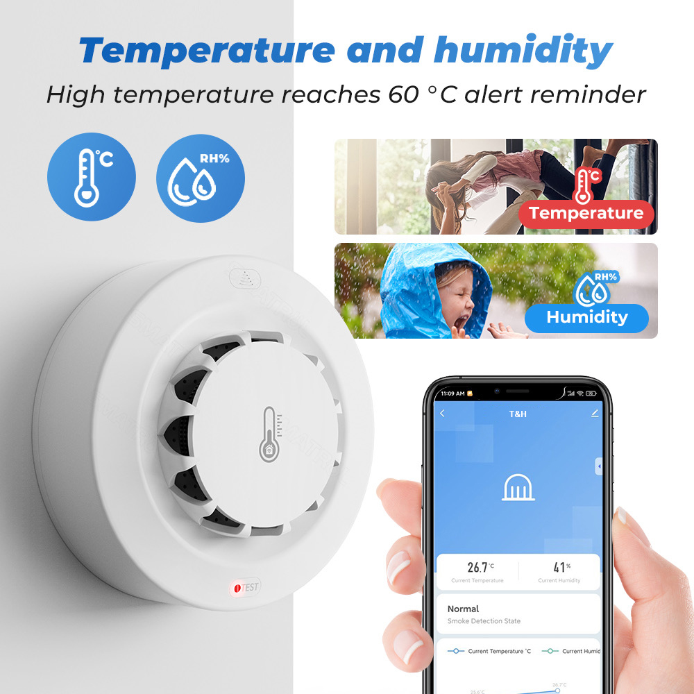 Tuya WiFi Sıcaklık ve Nem Sens - Home Security Alarm incelemesi ve fiyatı