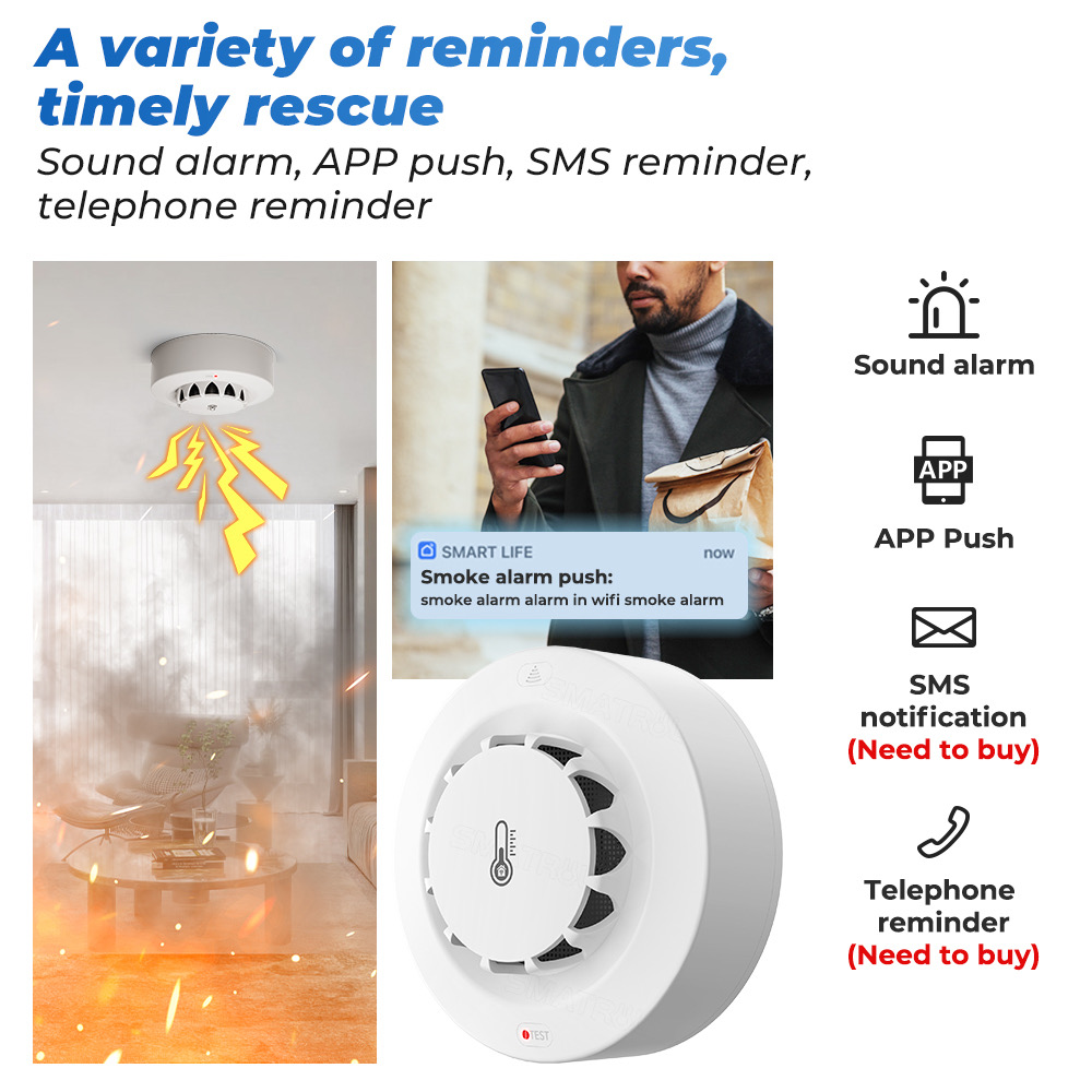 Tuya WiFi Sıcaklık ve Nem Sens - Home Security Alarm incelemesi ve fiyatı