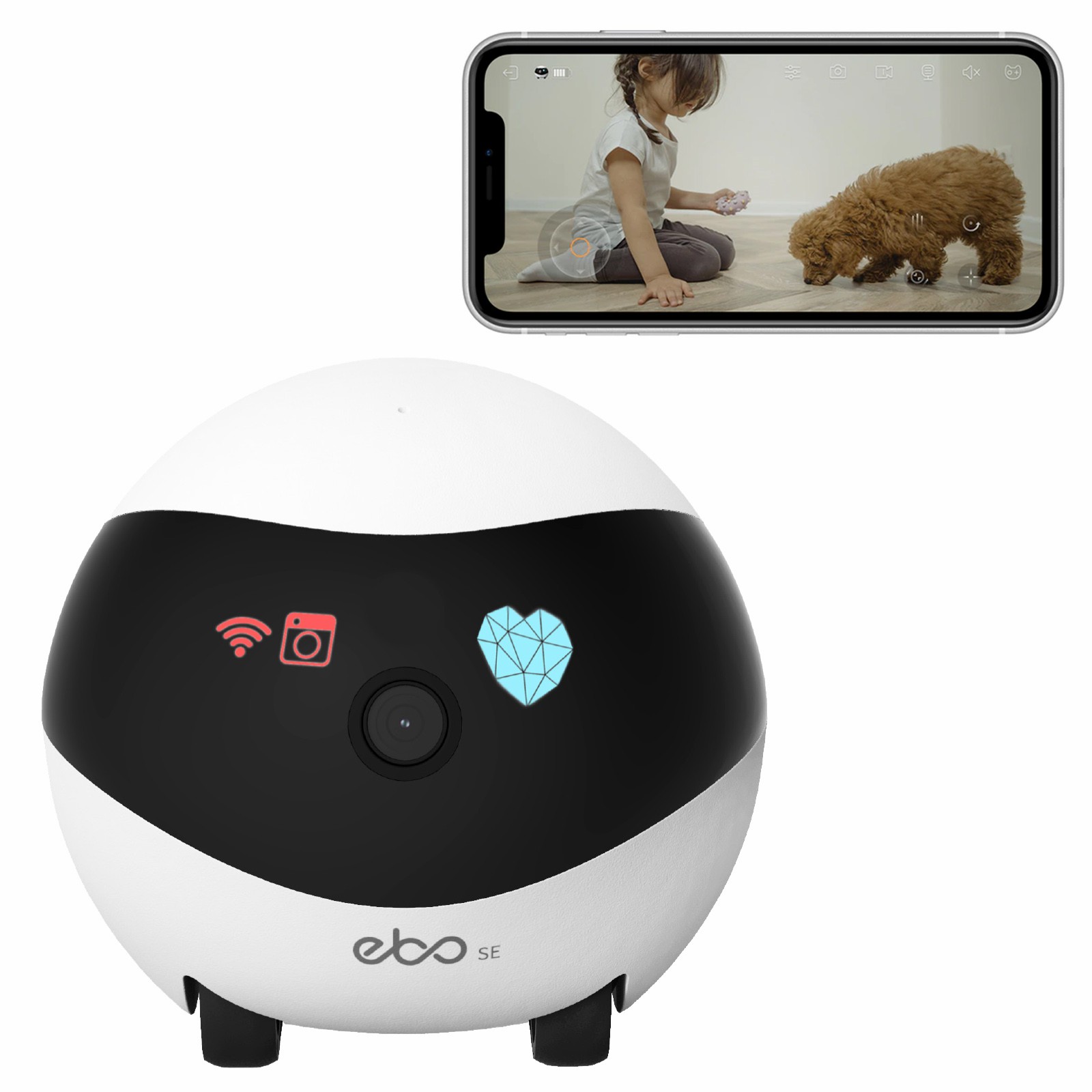 EBO SE Akıllı Ev Robotu Yardım - Home Security Robot incelemesi ve fiyatı