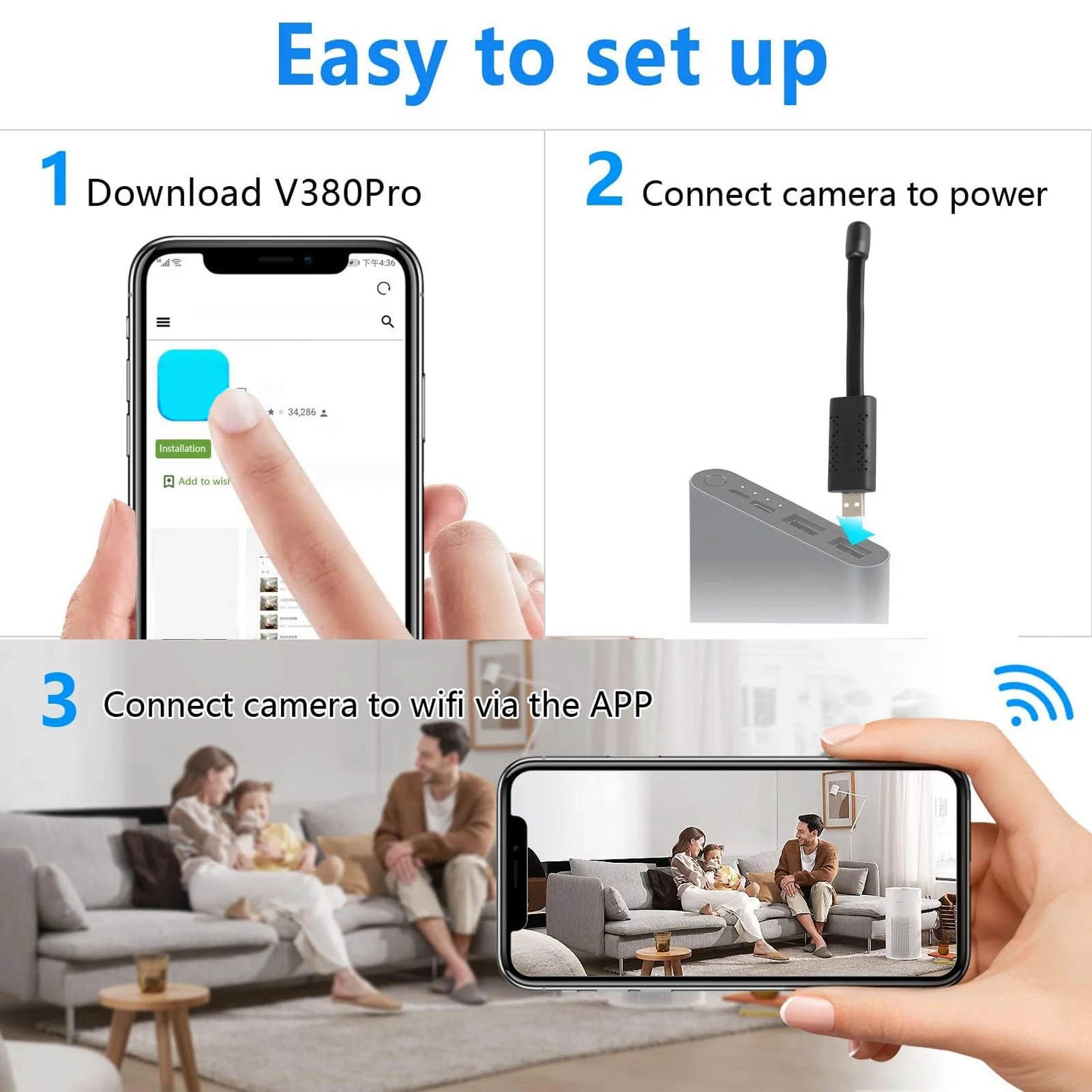 USB WiFi Güvenlik Kamerası 108 - Home Security Premium incelemesi ve fiyatı