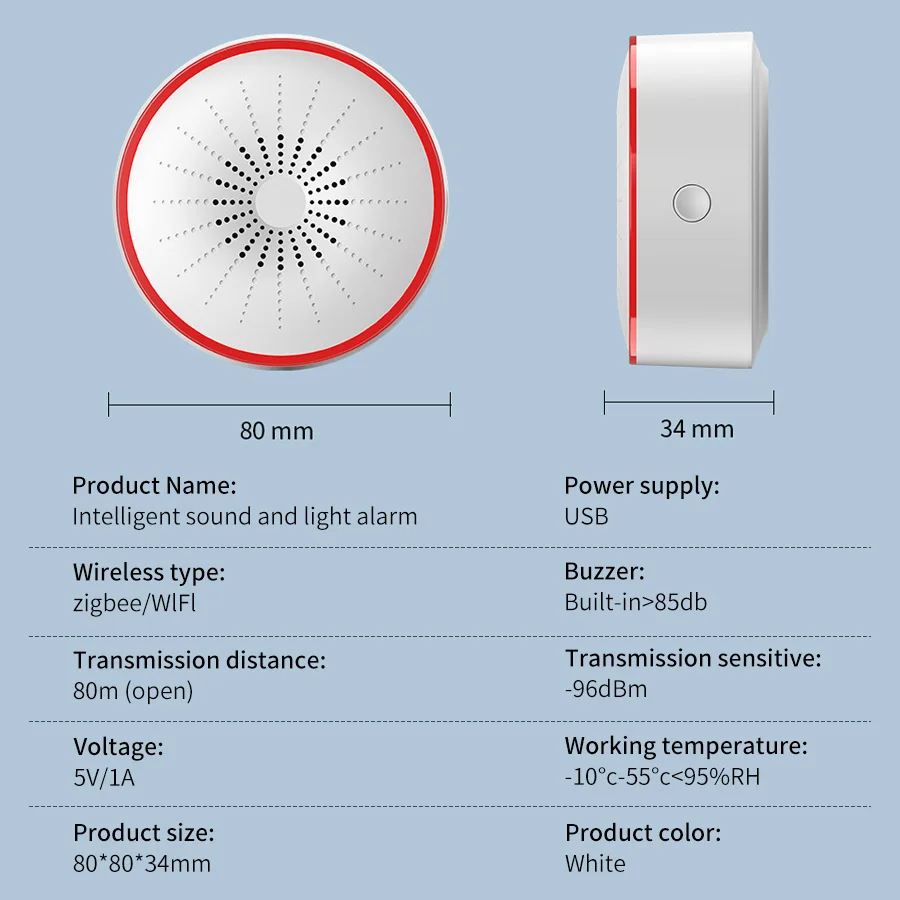 Tuya WiFi ZigBee Akıllı Alarm  - Home Security Deals incelemesi ve fiyatı