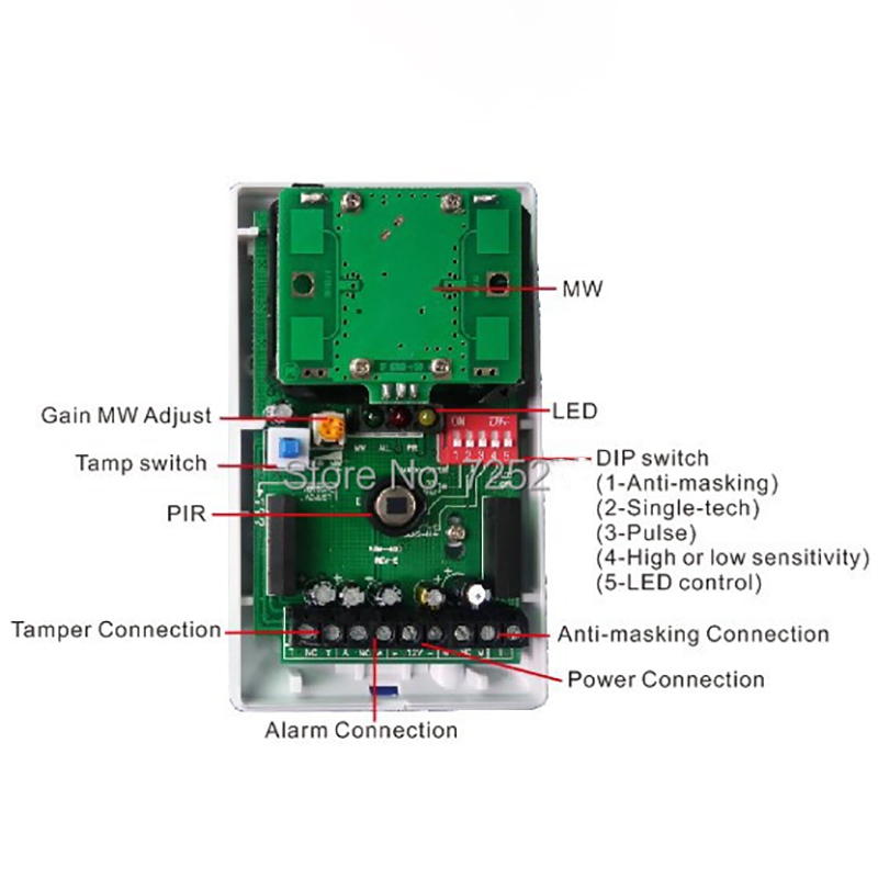 1/3 adet Kablolu Kapalı PIR Mi - Pet Immune Pir Sensor incelemesi ve fiyatı