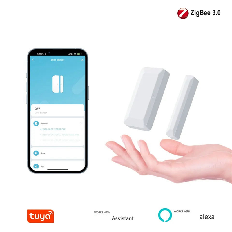 HLZS-Tuya Zigbee Kapı Sensörü  - Home Security Alarm incelemesi ve fiyatı