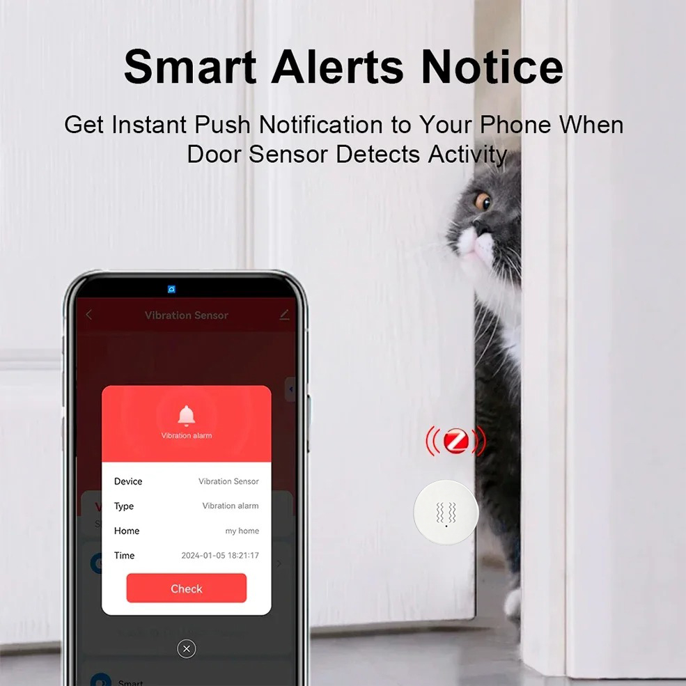 Tuya ZigBee Akıllı Titreşim ve - Home Security Alarm incelemesi ve fiyatı