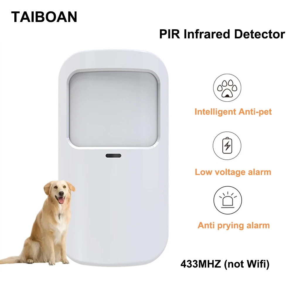 Beyaz kablosuz 433MHz kızılöte - Pet Immune Pir Sensor incelemesi ve fiyatı