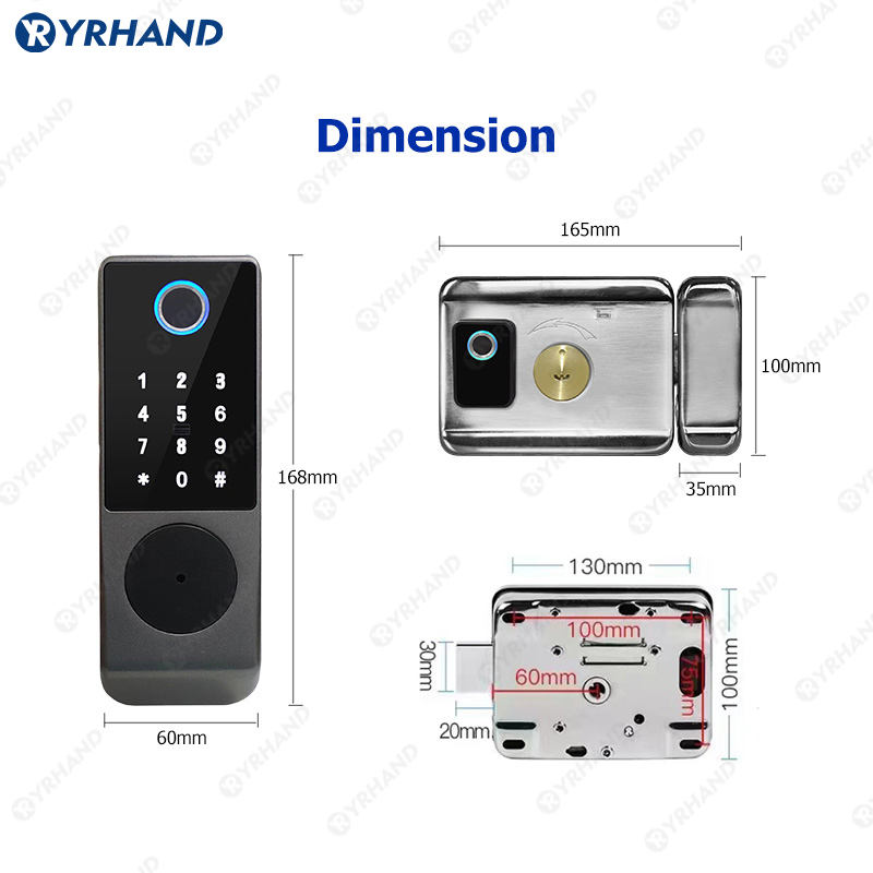 Tuya akıllı kilit su geçirmez  - Home Security Battery incelemesi ve fiyatı