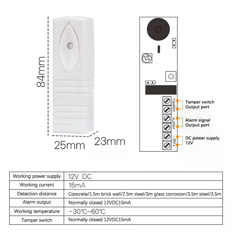 Kablolu Fotoelektrik Titreşim  - Home Security Alarm incelemesi ve fiyatı